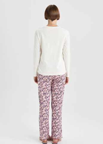 Комбинированная всесезон пижама (лонгслив, брюки) лонгслив + брюки DeFacto