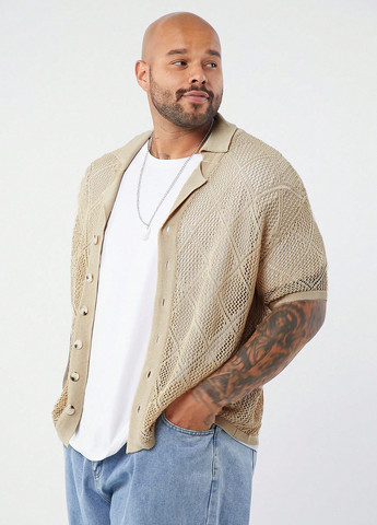 Бежевый лето кардиган SHEIN