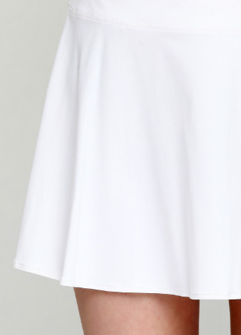 Белая спортивная однотонная юбка Ralph Lauren мини