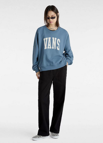 Синій світшот Vans логотип без декору (330382941)