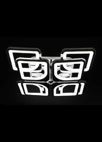 Люстра потолочная LED с пультом A2281/4+4S-RGB-ch Хром 11х43х43 см. Handmade (234539569)