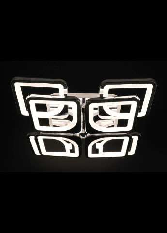 Люстра потолочная LED с пультом A2281/4+4S-RGB-ch Хром 11х43х43 см. Handmade (234539569)