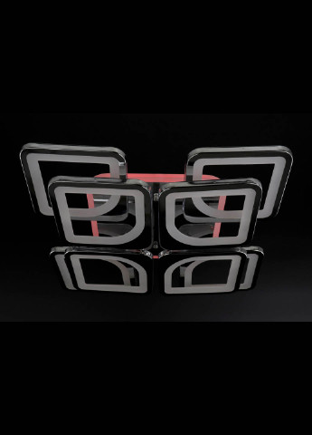 Люстра потолочная LED с пультом A2281/4+4S-RGB-ch Хром 11х43х43 см. Handmade (234539569)