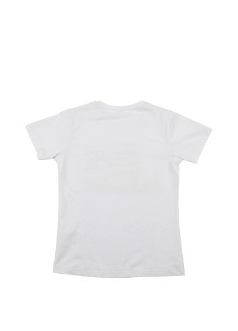 Белая летняя футболка с коротким рукавом To Be Too