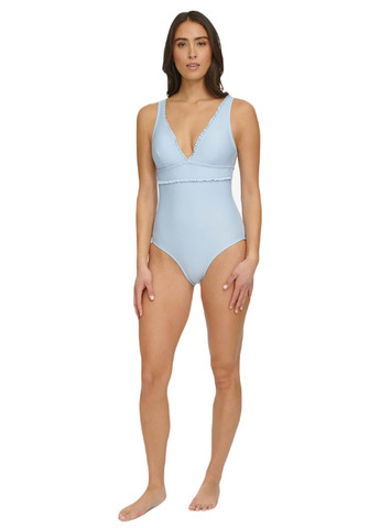 Голубой летний купальник слитный Tommy Hilfiger