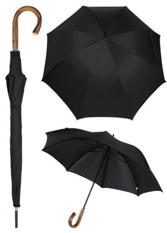 Зонт трость Knight AC Черный Bugatti (253513419)