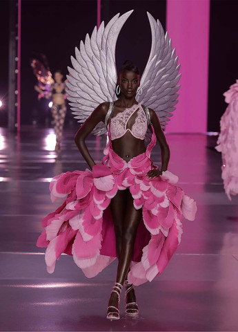 Пудровый бралетт бюстгальтер Victoria's Secret с косточками полиамид