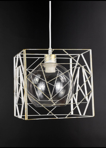 Люстра стельова підвісна в стилі LOFT (лофт) 12120/1-tr Білий 35х24х34 см. Handmade (234540042)