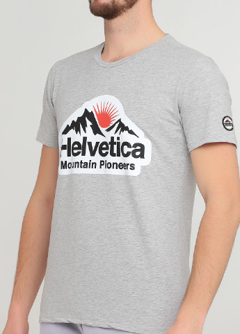 Сіра футболка Helvetica