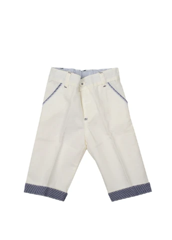 Белые джинсовые демисезонные брюки Baby Graziella
