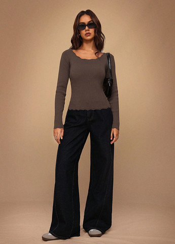 Коричневий демісезонний джемпер джемпер SHEIN