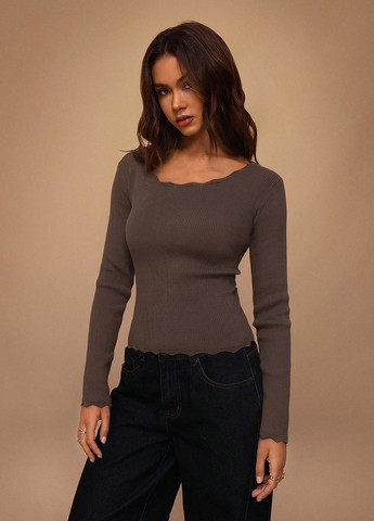 Коричневий демісезонний джемпер джемпер SHEIN