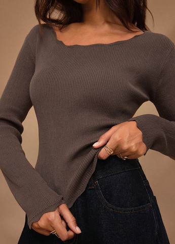 Коричневий демісезонний джемпер джемпер SHEIN