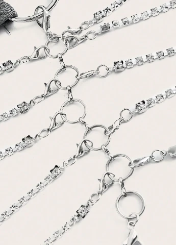 Серебряное вечернее платье SHEIN однотонное