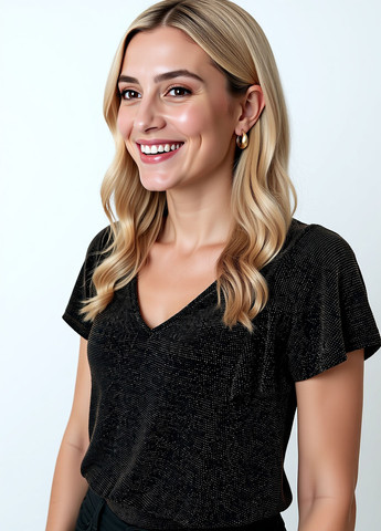 Чёрная блуза Mohito