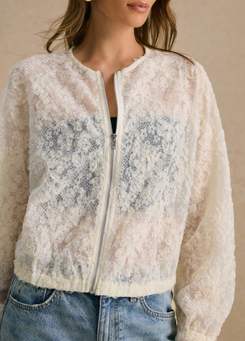 Кремовая летняя куртка куртка-пиджак SHEIN