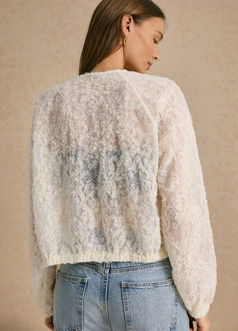 Кремовая летняя куртка куртка-пиджак SHEIN