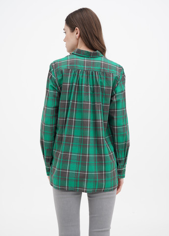 Серо-зеленая кэжуал рубашка в клетку Ralph Lauren
