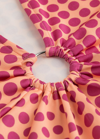 Помаранчева кежуал сукня футляр H&M в горошок