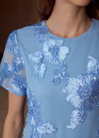 Блакитна блуза SHEIN