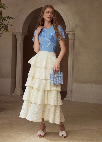 Блакитна блуза SHEIN