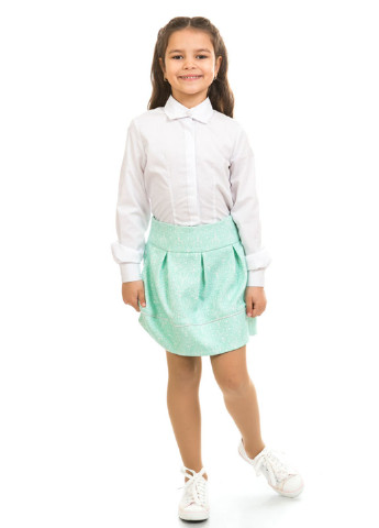 Мятная кэжуал однотонная юбка Kids Couture мини