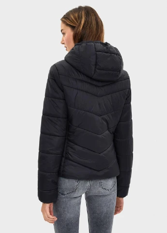 Черная демисезонная куртка Bershka