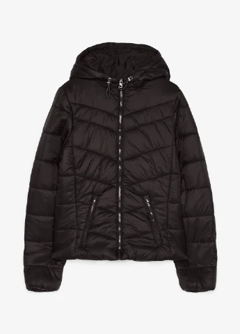 Черная демисезонная куртка Bershka