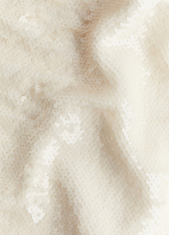 Кремовое вечернее, кэжуал платье с открытой спиной H&M однотонное