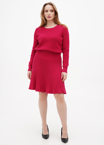 Фуксиновое (цвета Фуксия) кэжуал платье клеш, платье-свитер Boden однотонное