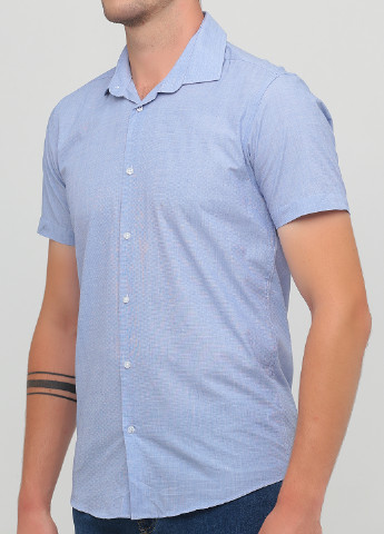 Голубой кэжуал рубашка меланж Primark