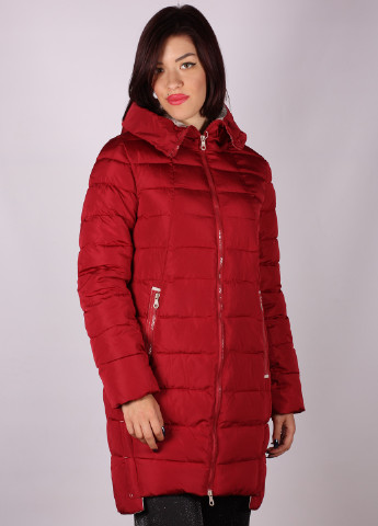 Бордовая зимняя куртка LeeKosta