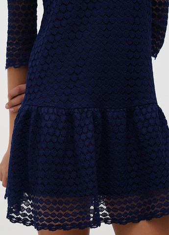 Темно-синее кэжуал платье Sassofono однотонное