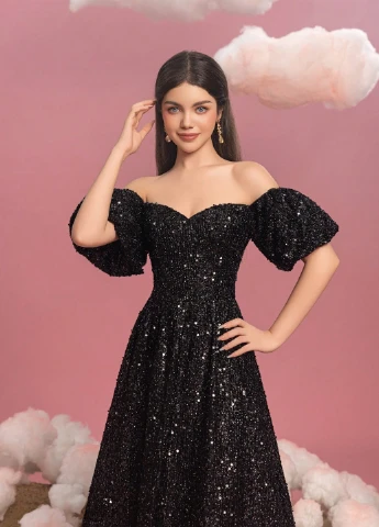 Чёрное платье SHEIN (324691966)