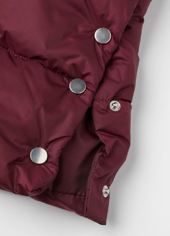 Бордовая куртка зима,бордовий, H&M