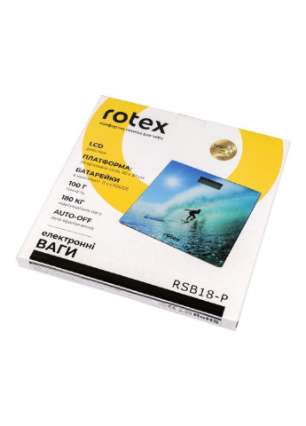 Ваги для підлоги RSB18-P 180 кг Rotex (253617841)