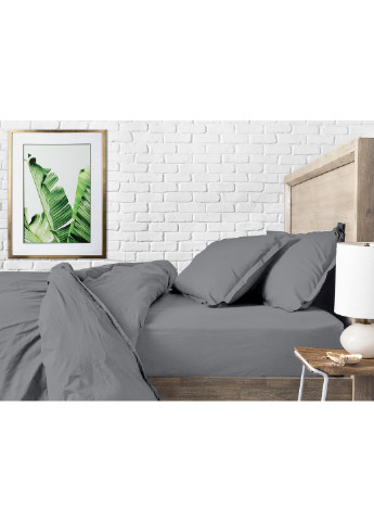 Комплект євро постільної білизни RANFORS GRAPHITE WINTER WOOD NIGHT Graphite (2 наволочки 50х70 у подарунок) Cosas (251281519)