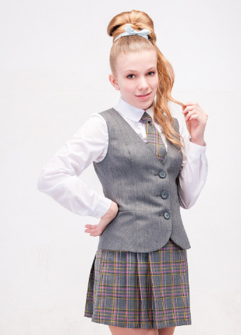 Серая в клетку юбка DM SASHKA