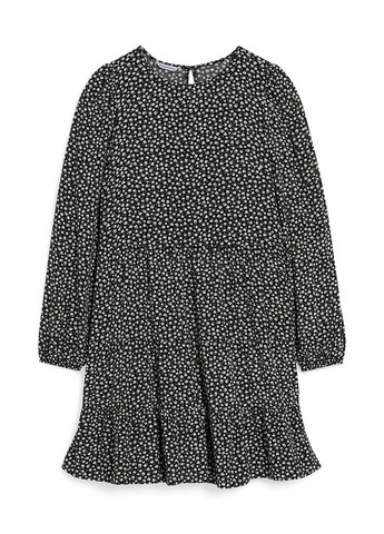 Чорна кежуал сукня C&A з квітковим принтом