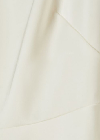 Белое свадебное платье с юбкой-солнце, с открытой спиной H&M однотонное