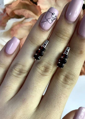 Сережки Silver Flame (152533284)