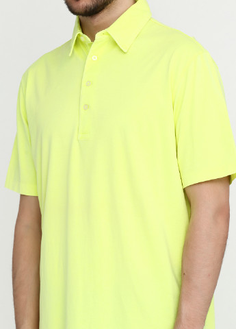 Кислотно-жёлтая футболка-тенниска для мужчин Ralph Lauren однотонная