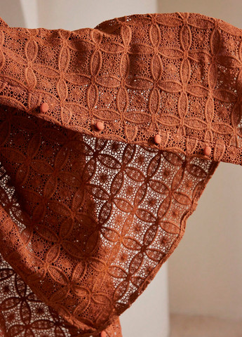 Розово-коричневая блуза SHEIN