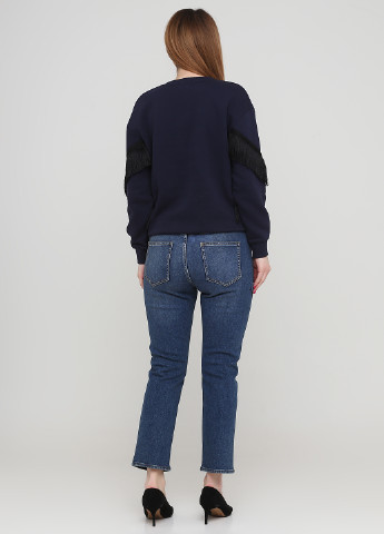 Темно-синие демисезонные прямые джинсы Escada