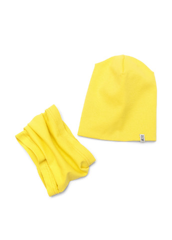 Желтый демисезонный комплект (шапка, шарф-снуд) ArDoMi