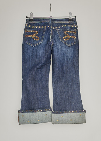 Темно-синие демисезонные прямые джинсы Seven