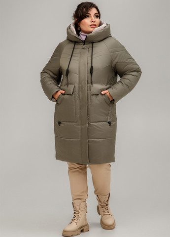 Оливковая зимняя куртка A'll Posa