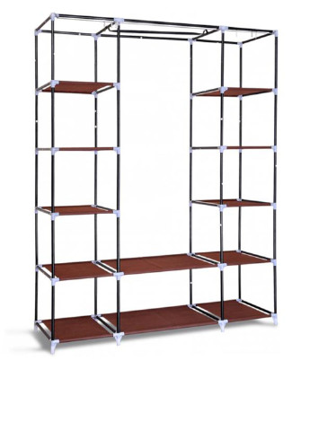 Портативный шкаф-органайзер (3 секции), 135х45х175 см TV-magazin бордовый