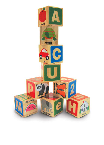 Деревянные блоки Цифры/Буквы (26 б.), 29.5х25х5 см Melissa & Doug (251317861)