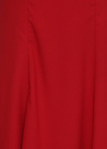 Красное вечернее платье с открытой спиной, со шлейфом Jarlo однотонное